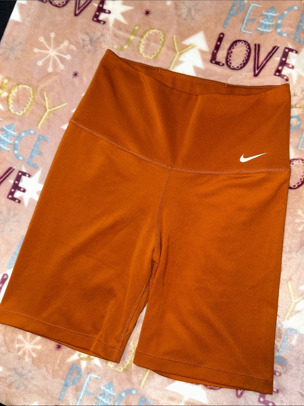 Nike Women’s Burnt Orange High-Rise Bike Shorts